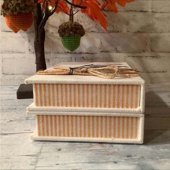 Rae Dunn Hello Pumpkin Book Stack Decor - Picture 6 of 6